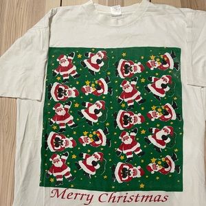 Vintage‎ 90s Santa Claus Christmas Presents Shirt